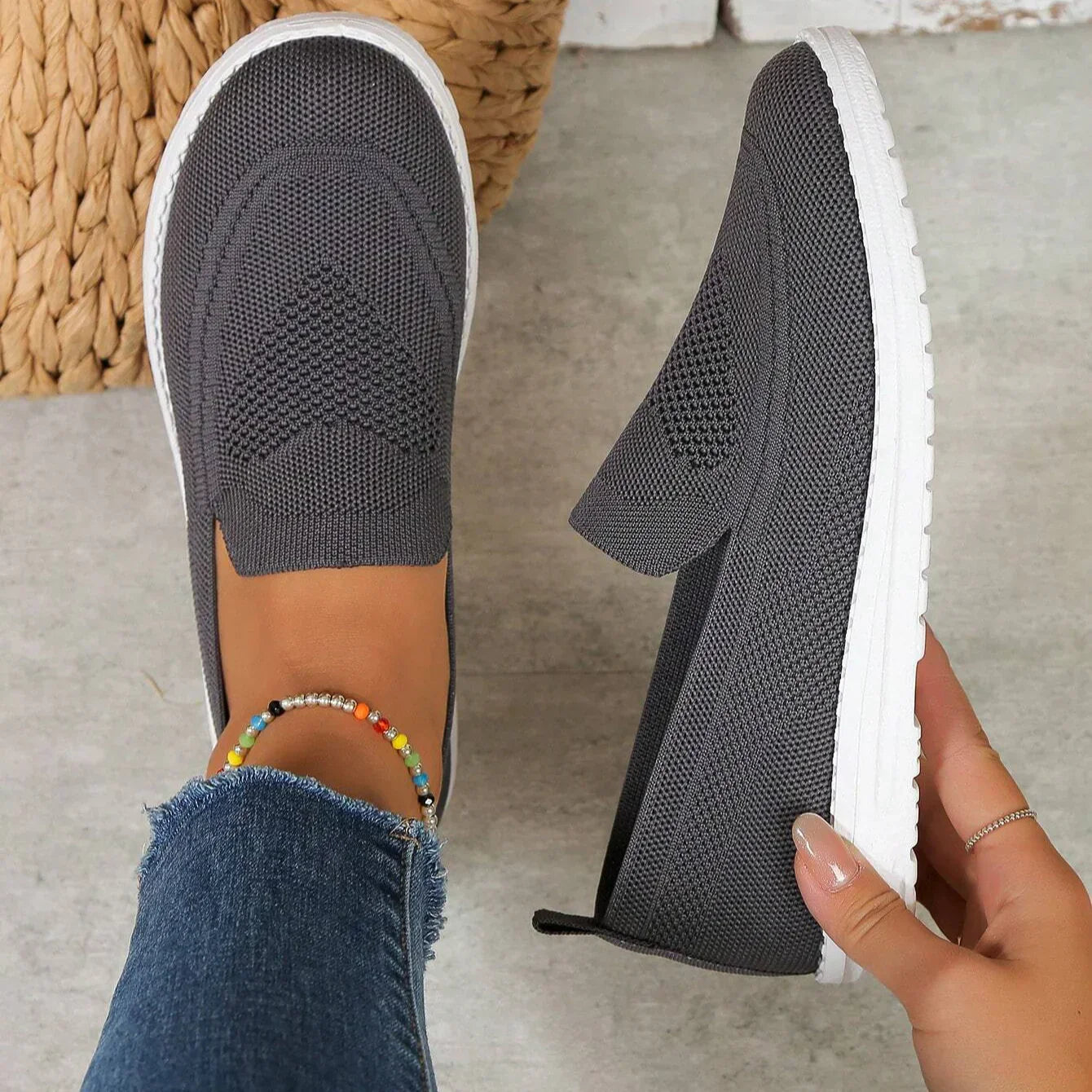 Liva | Trendiga Slip On Sneakers för Damer