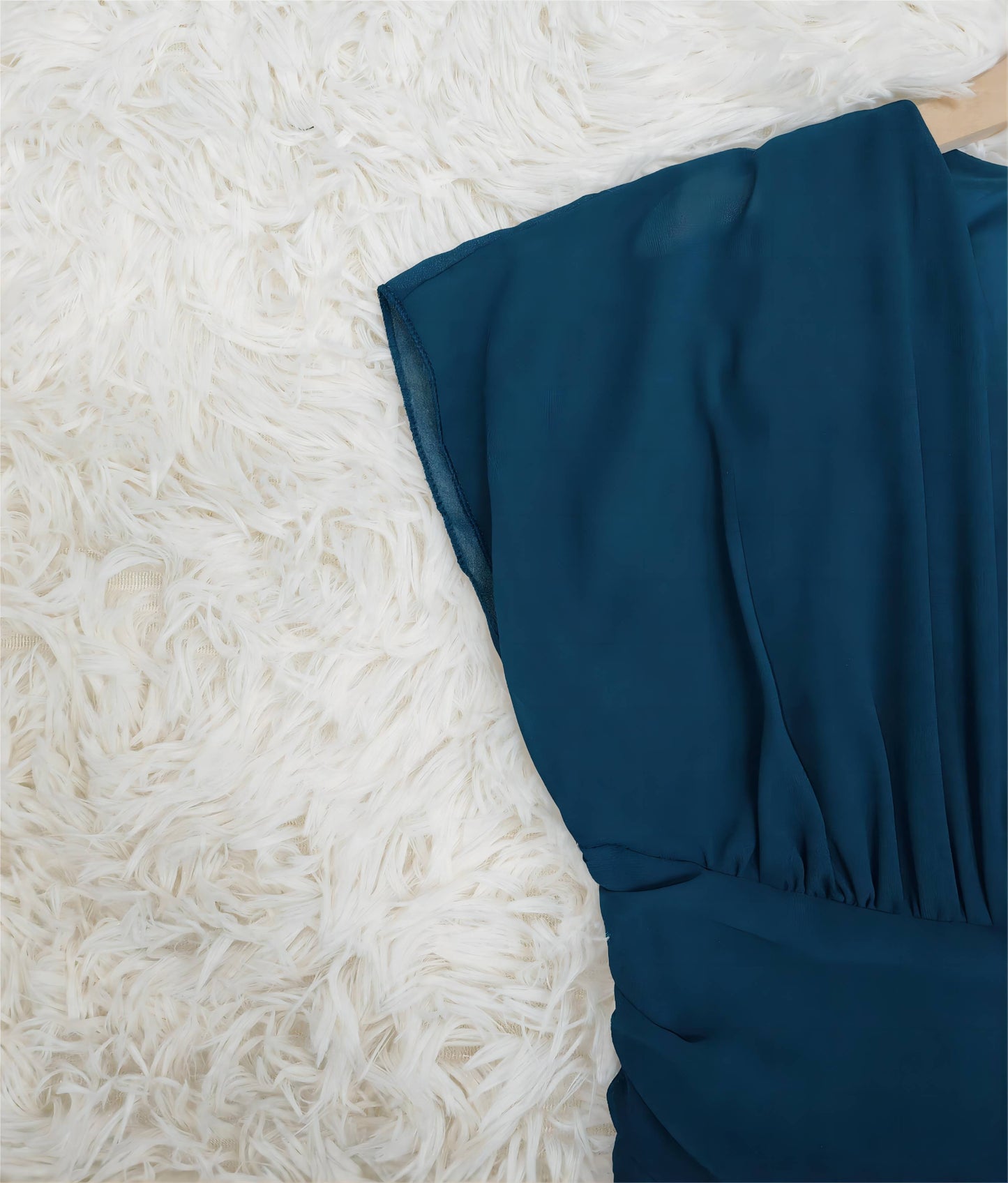 Elegant Chiffong Midi Klänning för Dam
