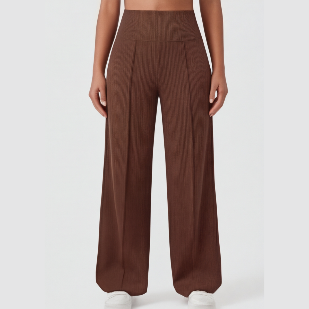 Elegant og Løs Yoga-Bukser med Crossover-Linning
