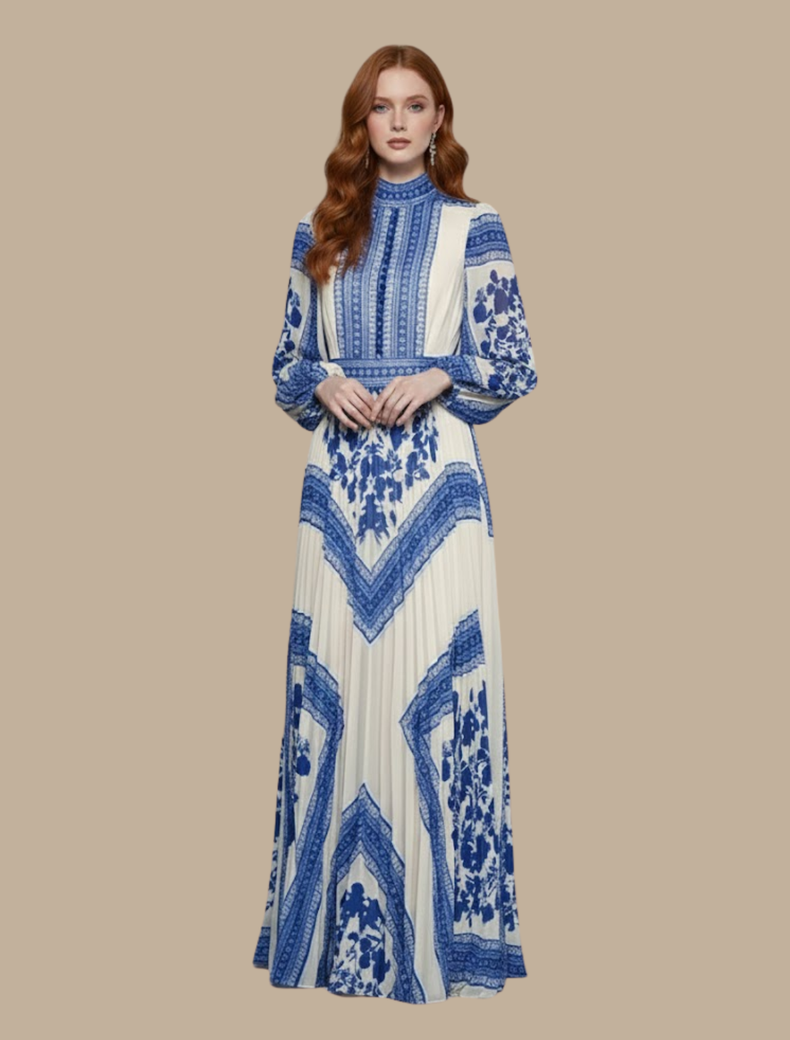 Sophie | Elegant veckad maxiklänning för dam