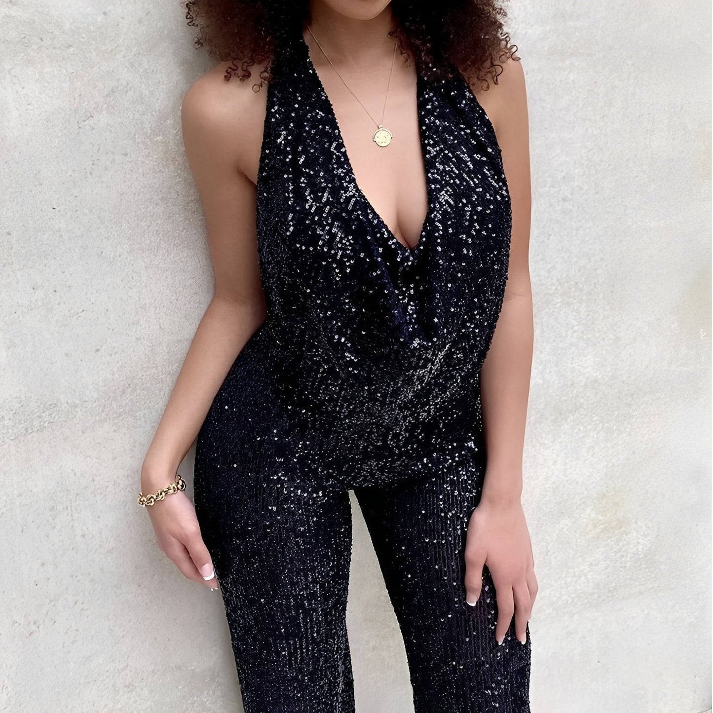 Glittrande Jumpsuit för den Stilsäkra Kvinna