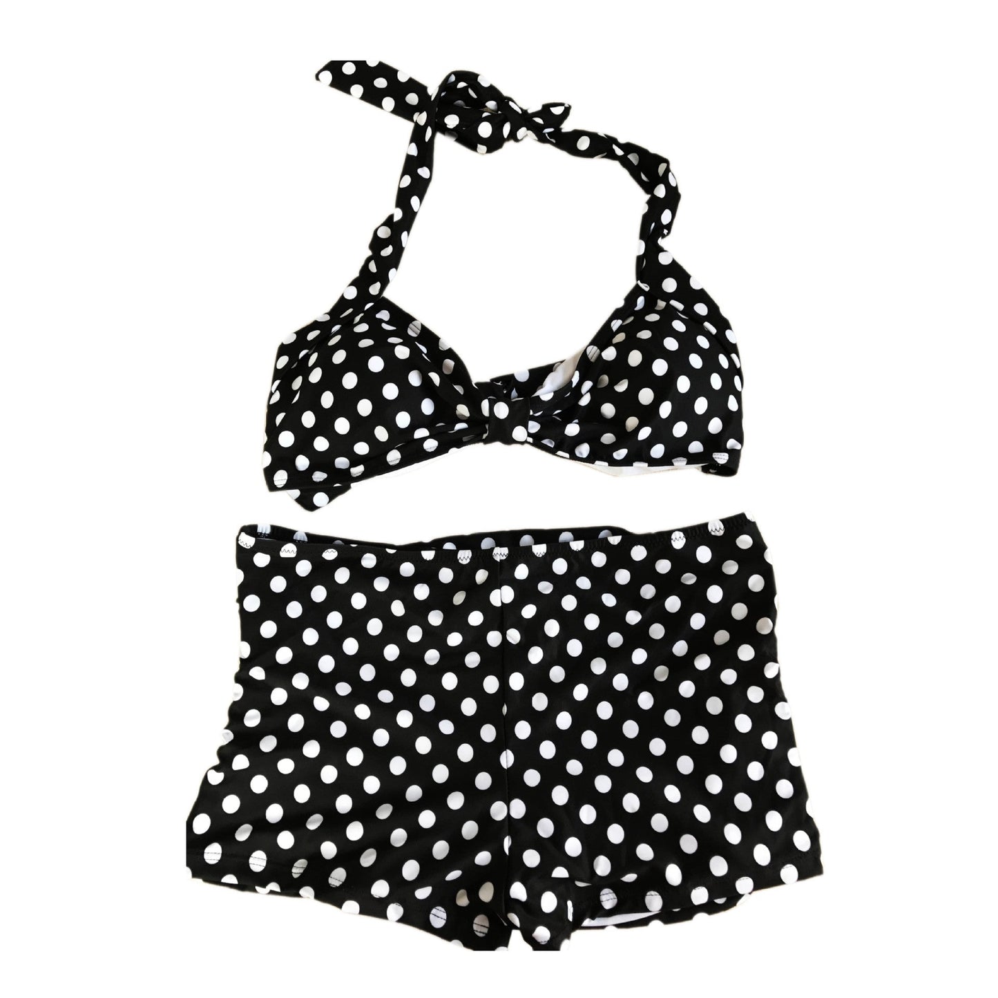 Bikini-set för kvinnor med vadderad topp och högskuren underdel