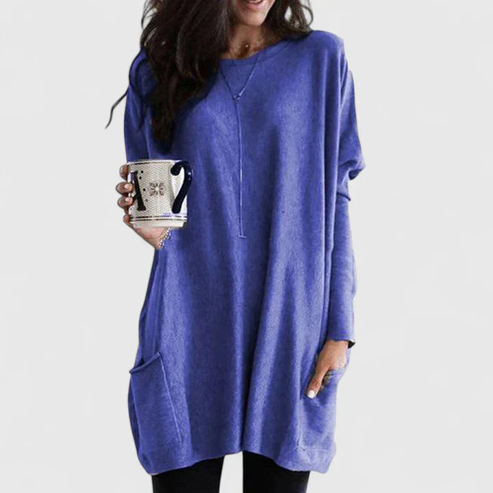 Livia | Elegant tunikaklänning med långa ärmar