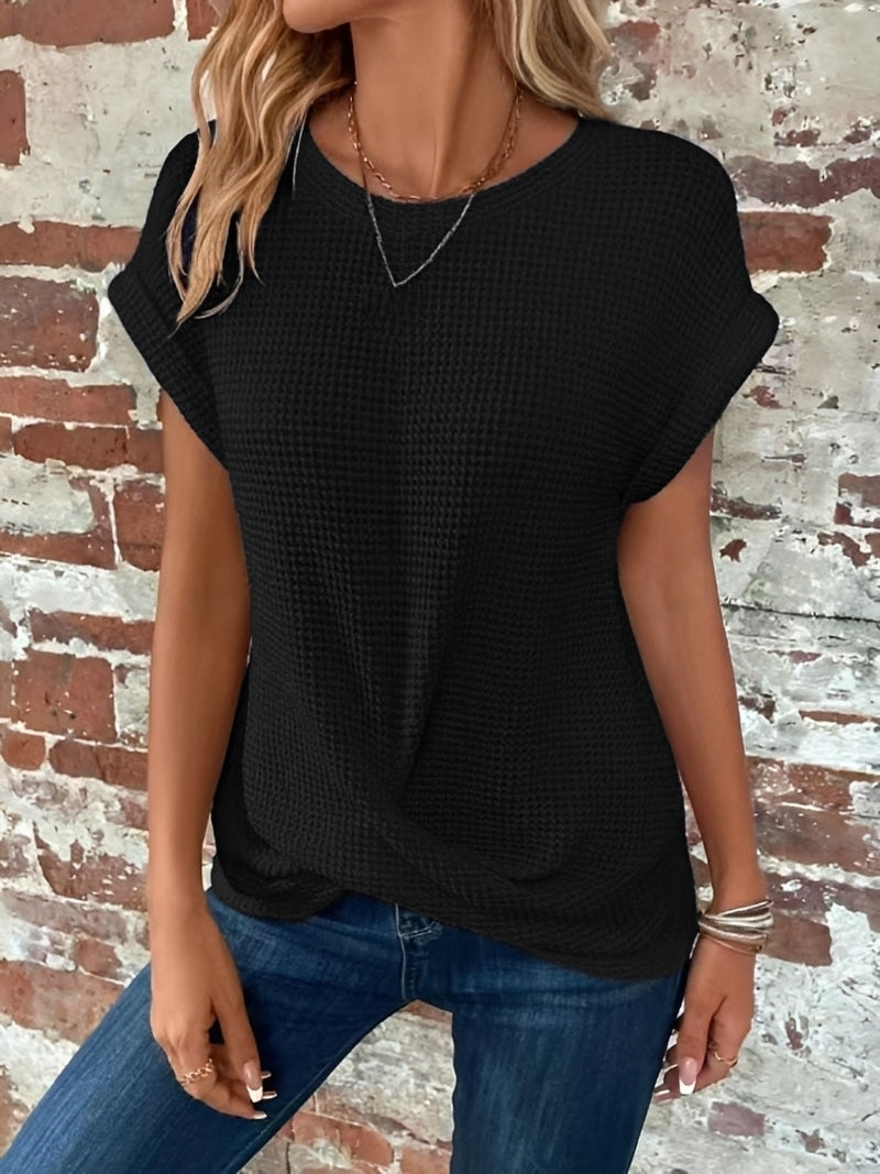 Vera - Elegant kortärmad topp för moderna kvinnor