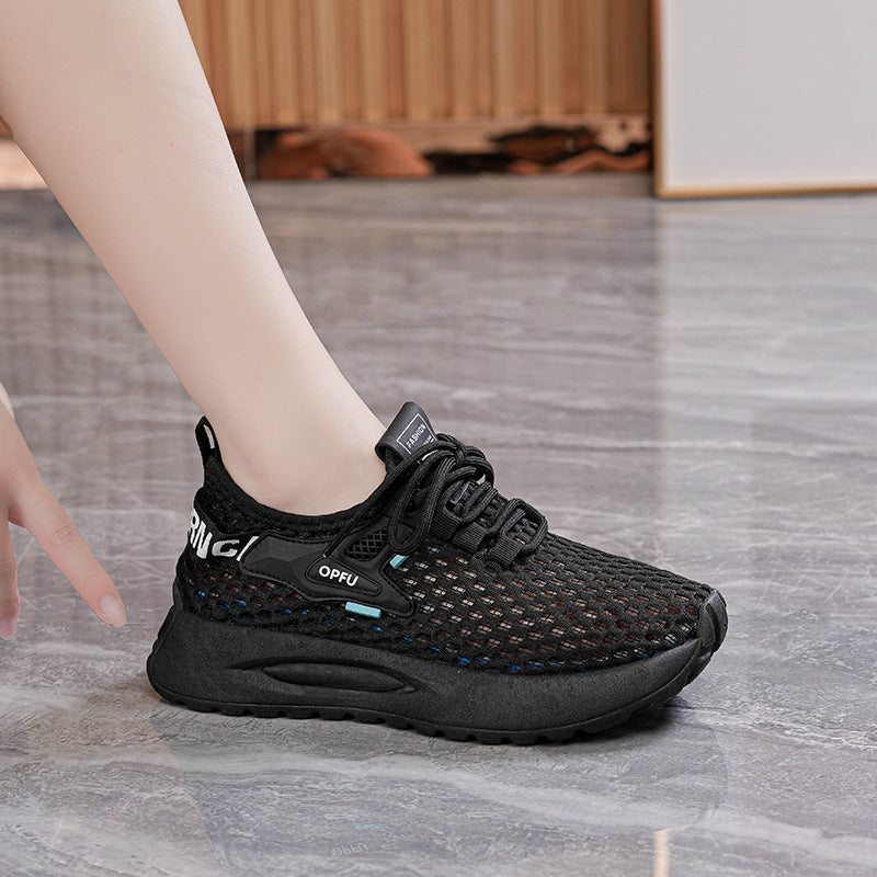 Elegant och Flexibel Mesh-Sportskor för Kvinnor
