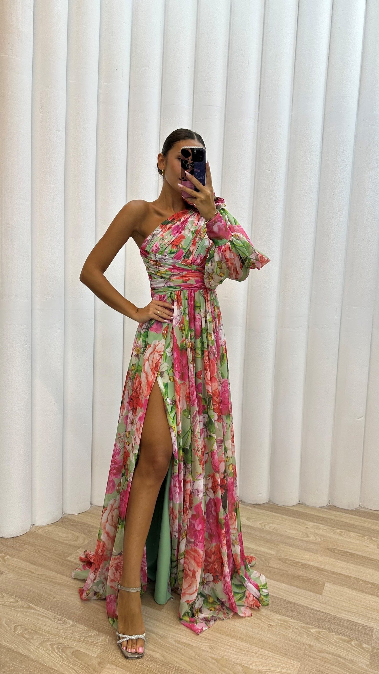 Floral Elegant Klänning för Bröllopsgäster