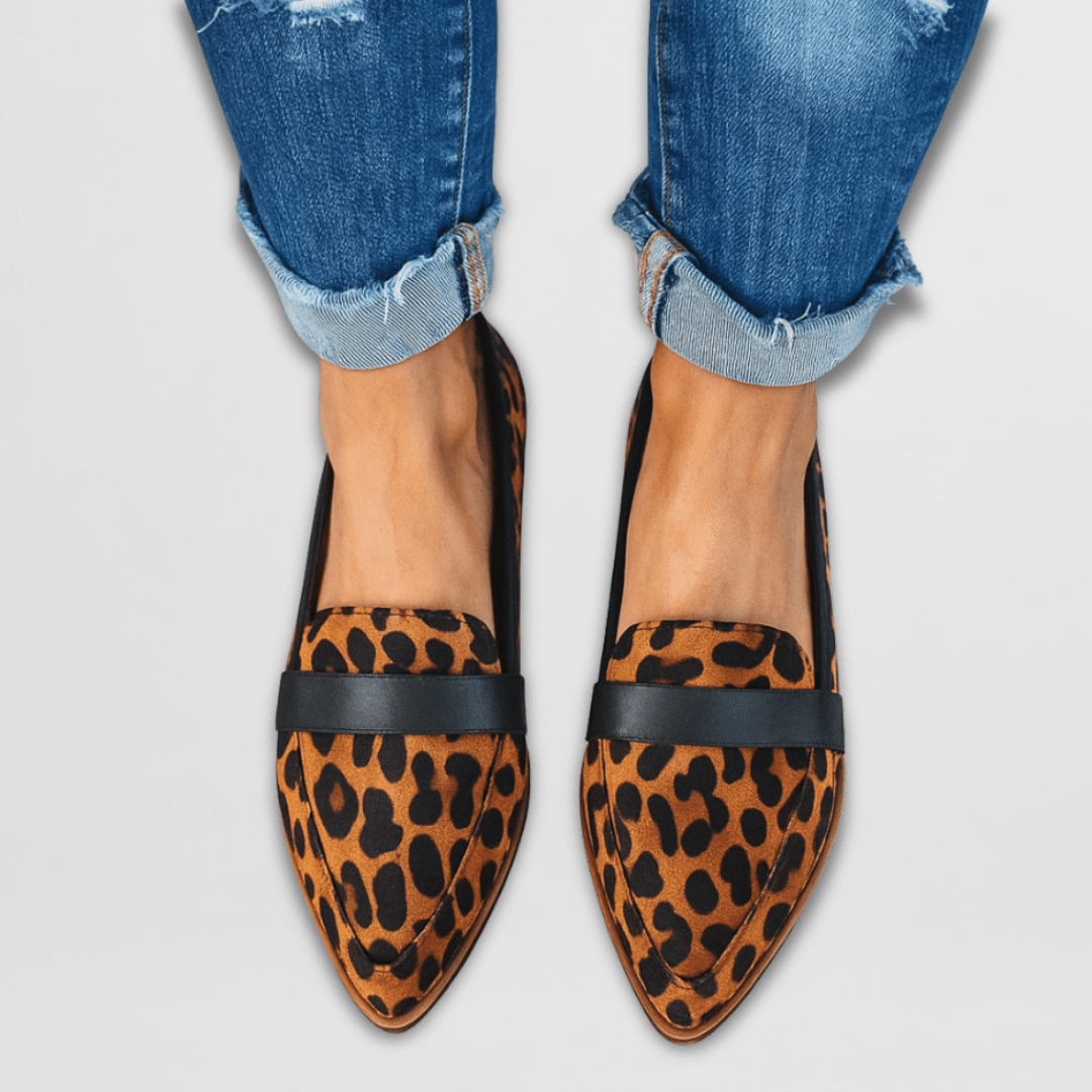 Lina | Eleganta sommarloafers med spetsig tå