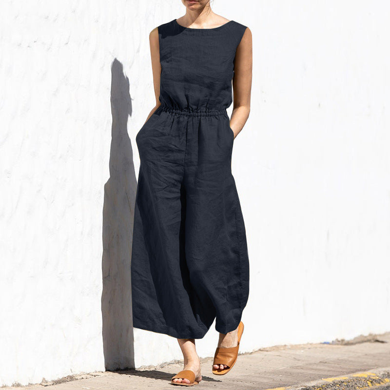 Sofia - Elegant ärmlös jumpsuit för stilmedvetna kvinnor