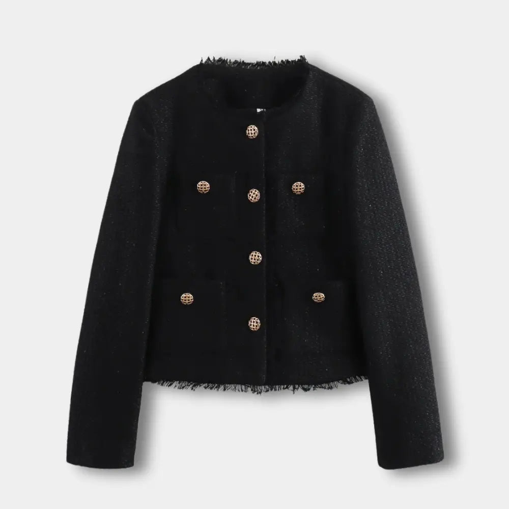 Ariane | Overgangsjakke med klaplommer og struktureret look til kvinder