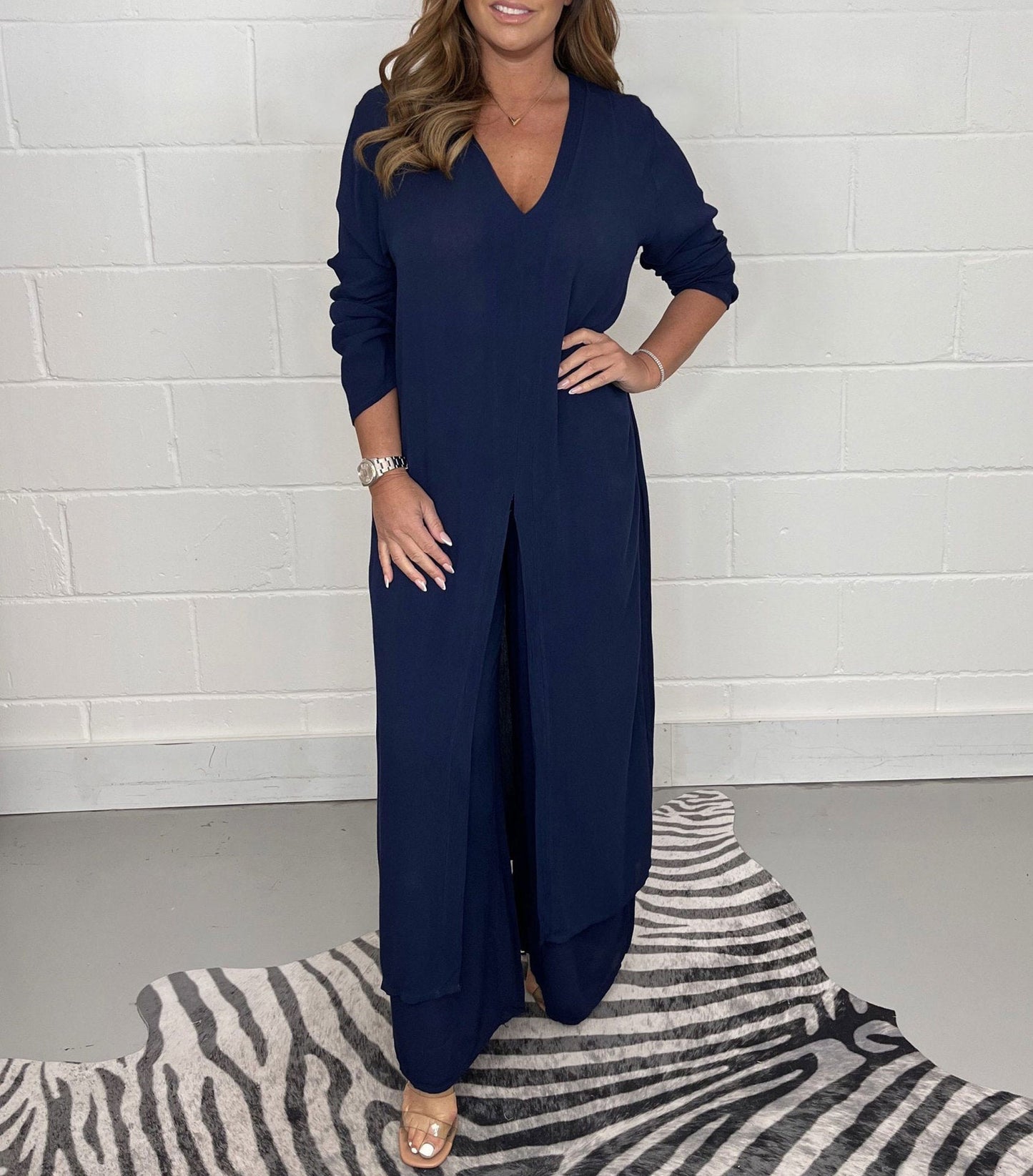 Sienna - Elegant tvådelat set med V-ringning