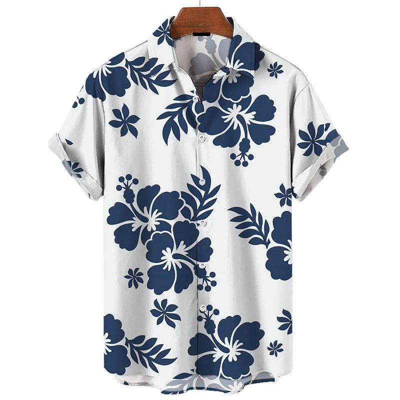 Blomsterdrøm - 3D Printet Hawaii Skjorte til Eventyr