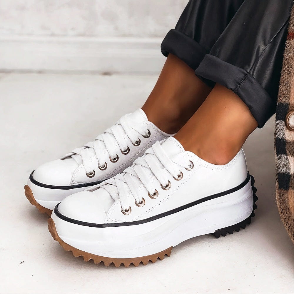 VivaLuxe – Platform Sneakers i Læder