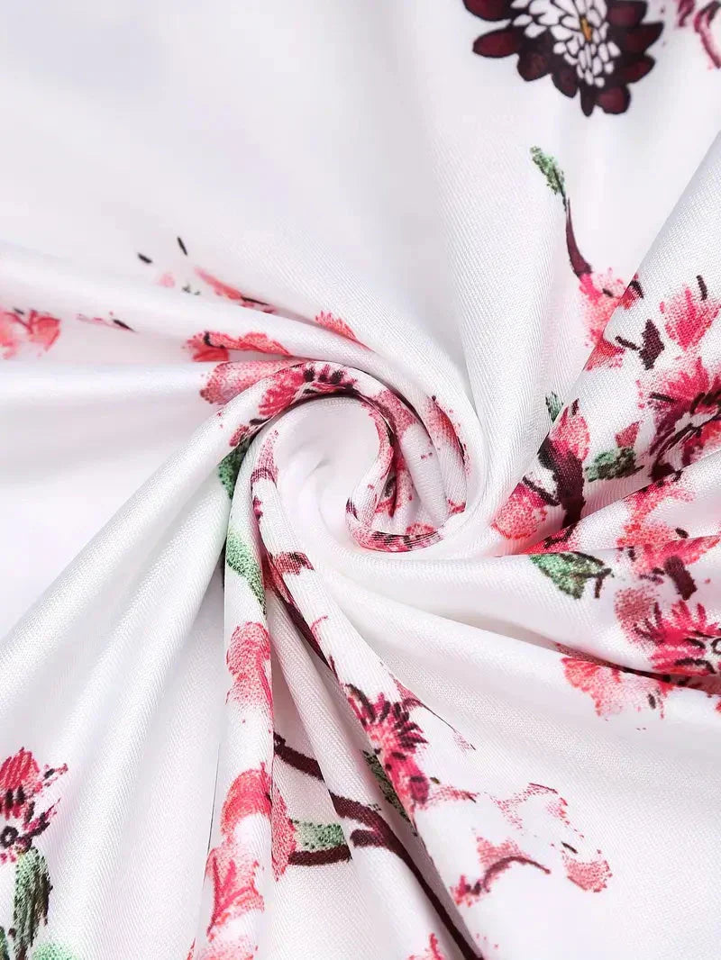 Flora - Elegant 2-delad Klänning för Våren