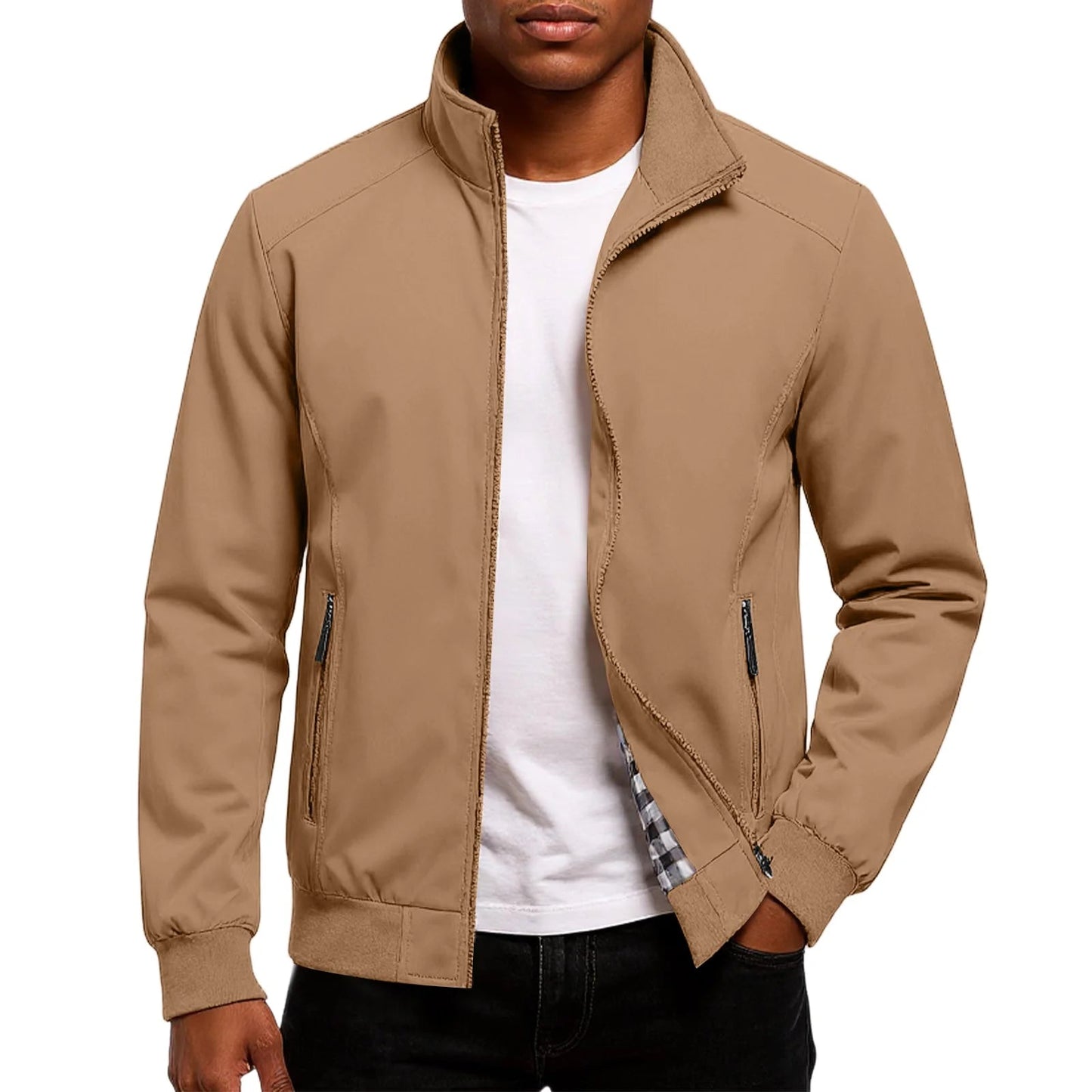 Stilren Herrjacka | Modern Bomber med Elegant Touch