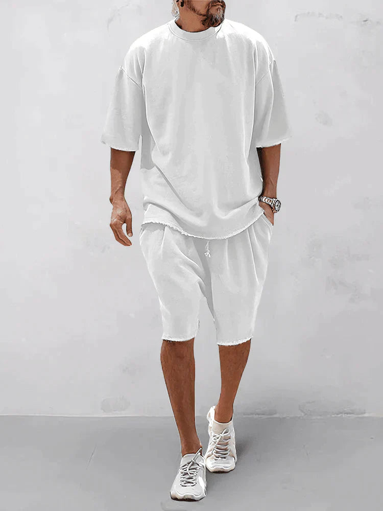Snyggt set med skjorta och shorts för män - Axel