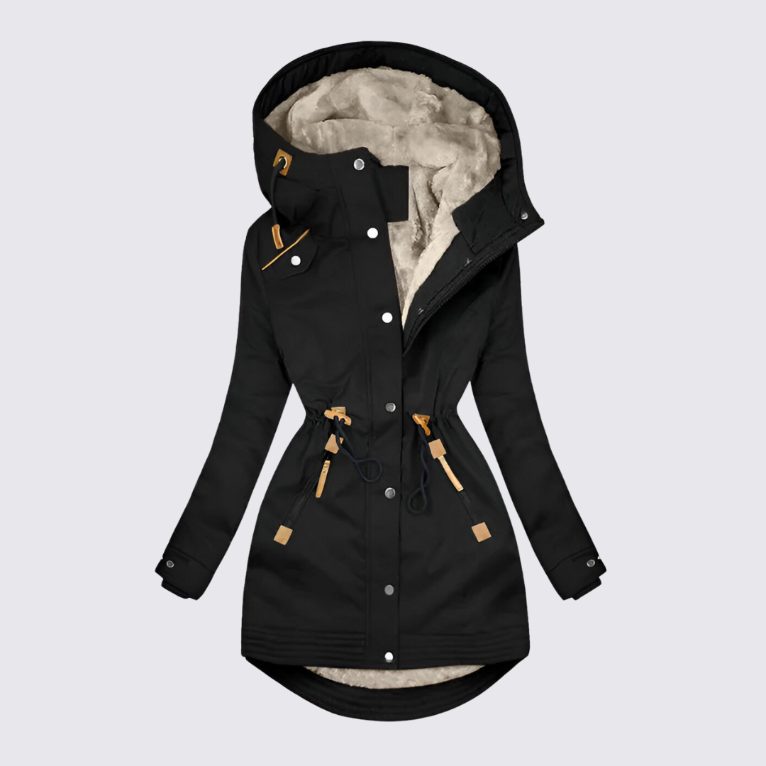 Damejakke med hætte - Vinterjakke dame - Jakke