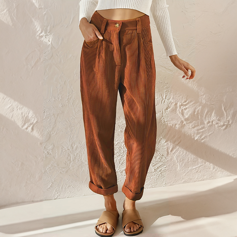 Sienna | Kvinnors Högmidjad Vida Byxa