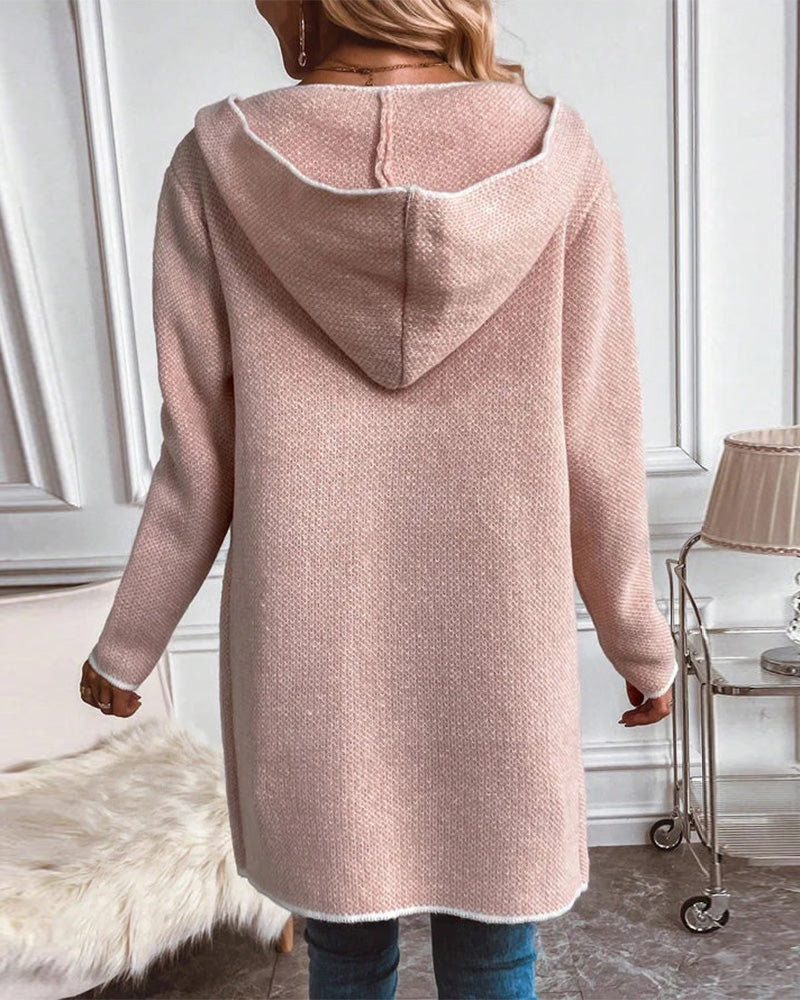 Stilfuld lang cardigan med praktiske lommer - Celestia