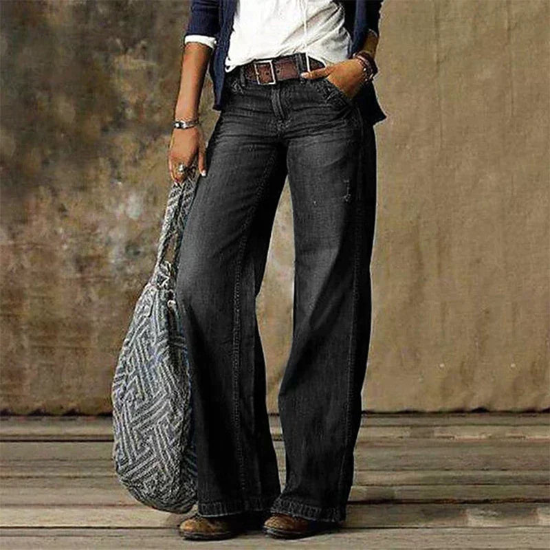 Baggy Jeans för Dam i Vintage Stil