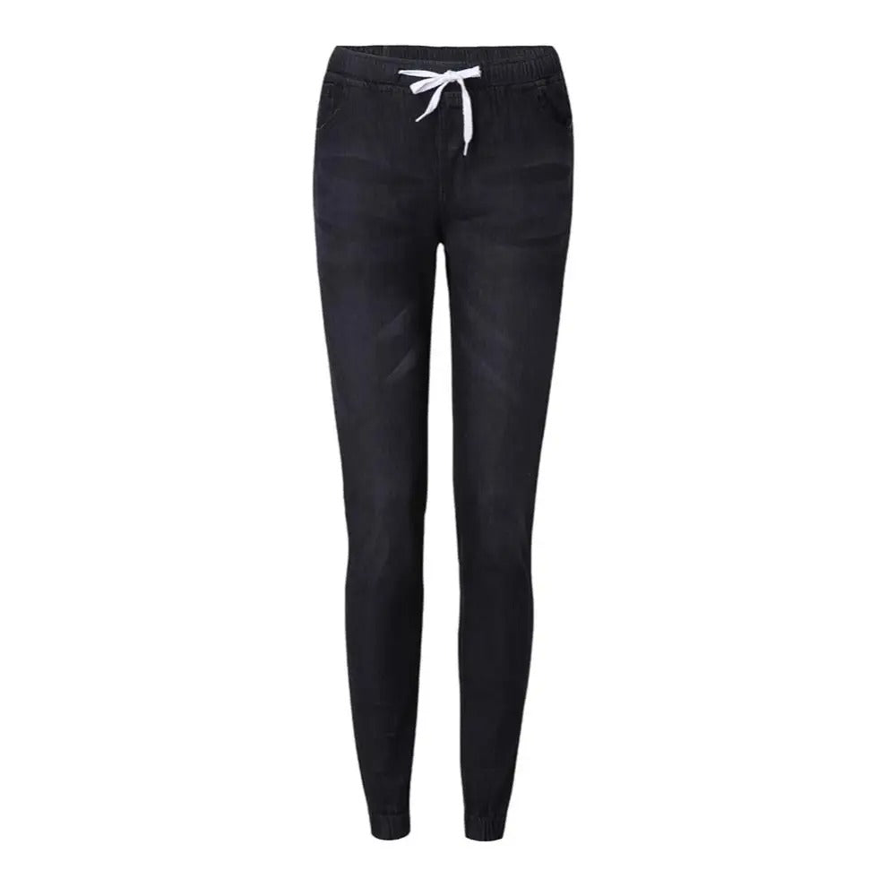Luna | Snygga Denim-Joggingbyxor i Mjuk Tygmix