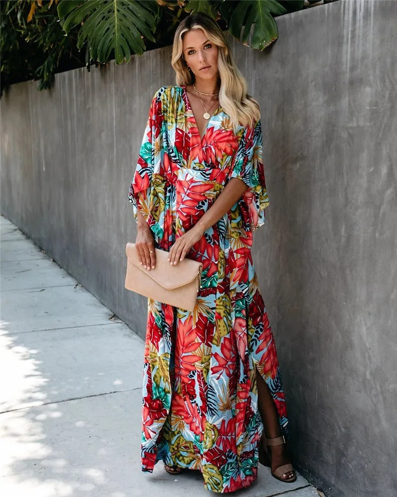 Lina | Förförande Boho-Kimono-Klänning för Bröllopsgäster
