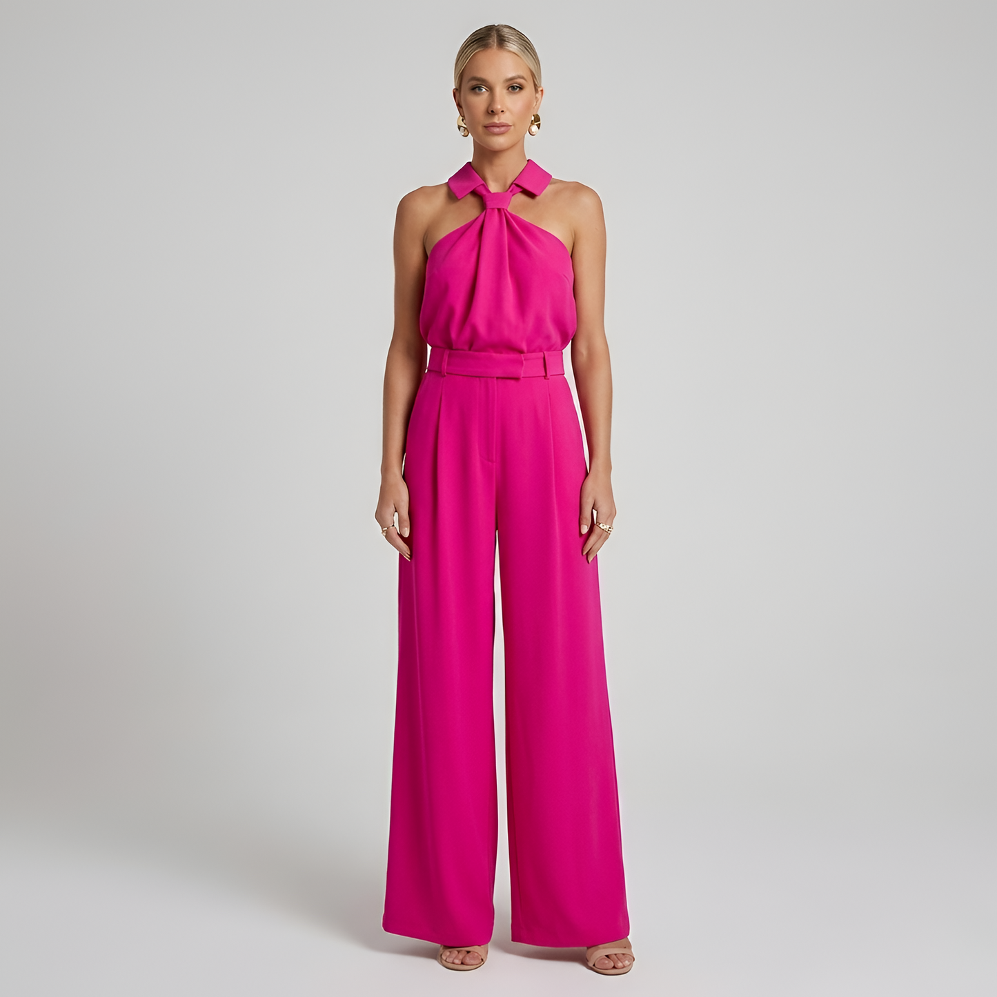 Eleganta Jumpsuit för Kvinnor | Halterneck med Stil