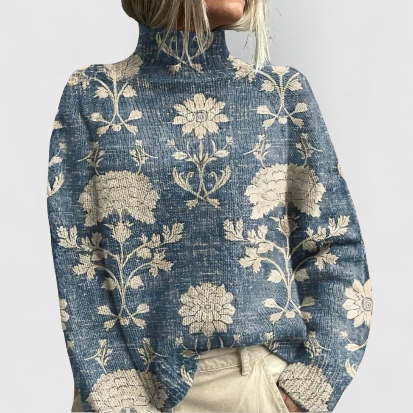 Naturinspirerad | Elegant Stickad Pullover för Damer
