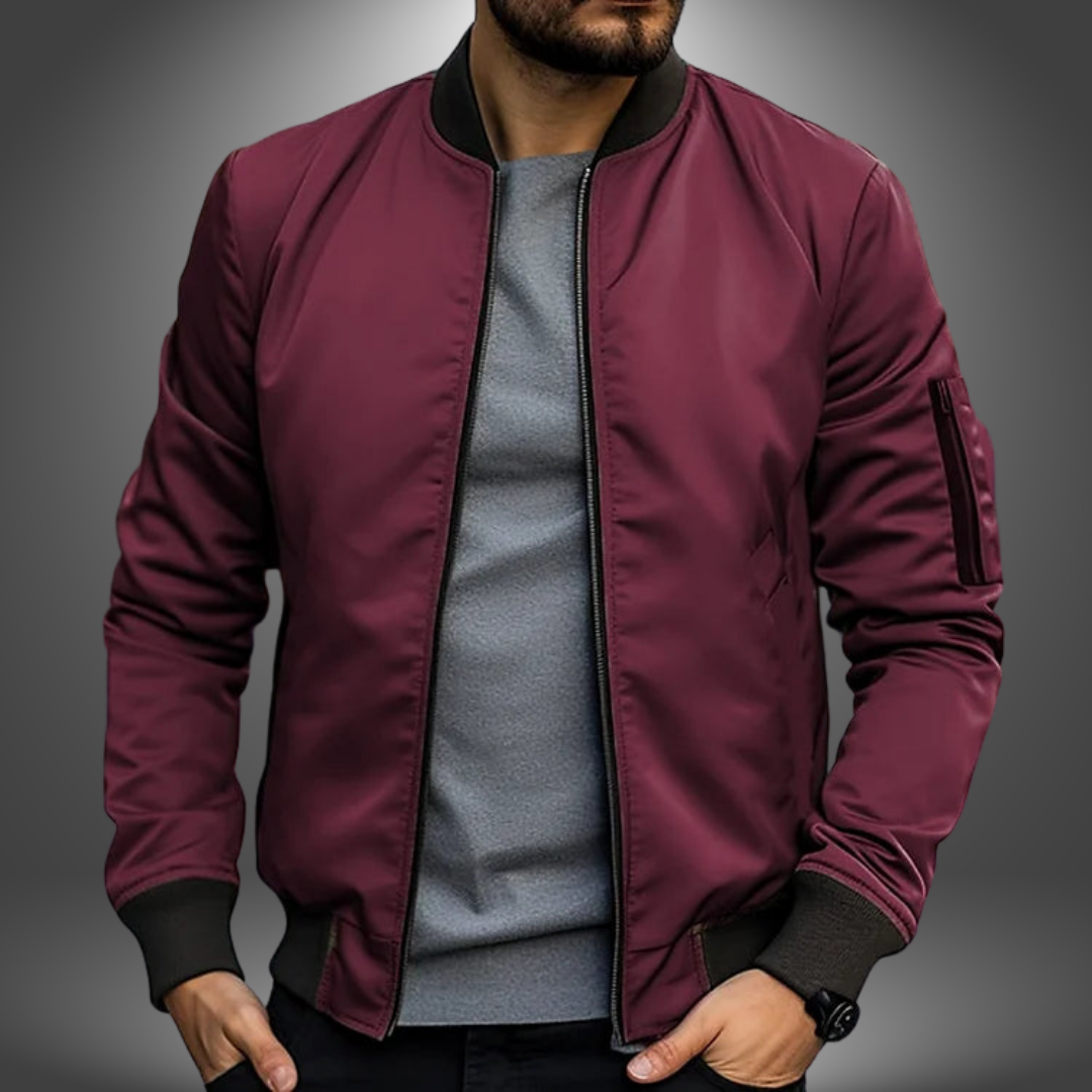 Stilig och Lätt Slim-Fit Jacka för Den Moderna Mannen