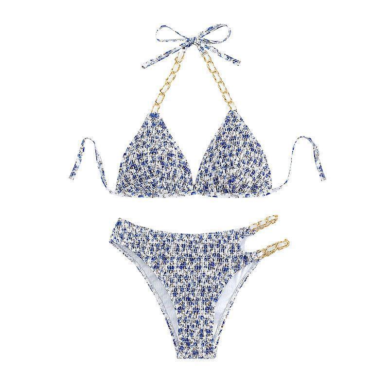 Eleganta Bikiniset med Modern Detalj och Blommönster