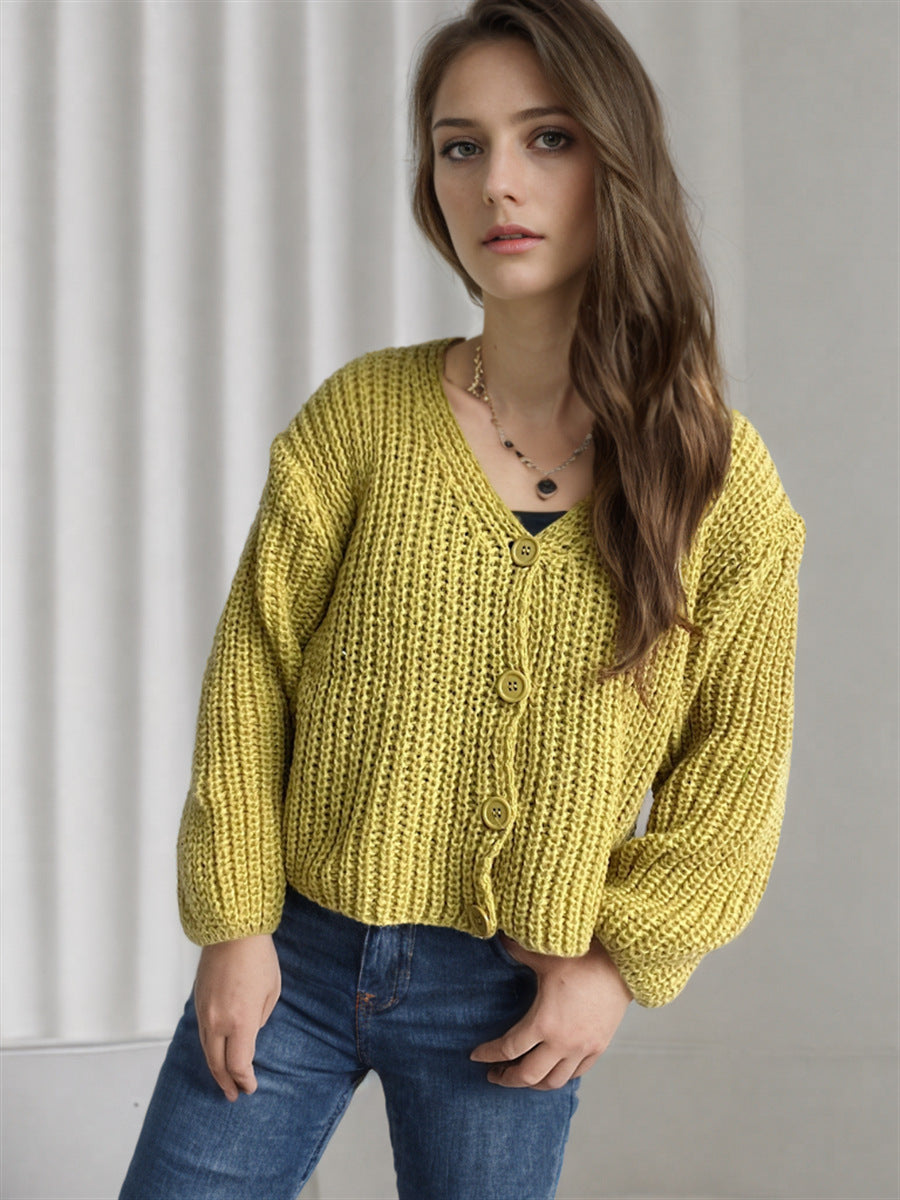 Moderne cropped strikjakke med tekstur og charme