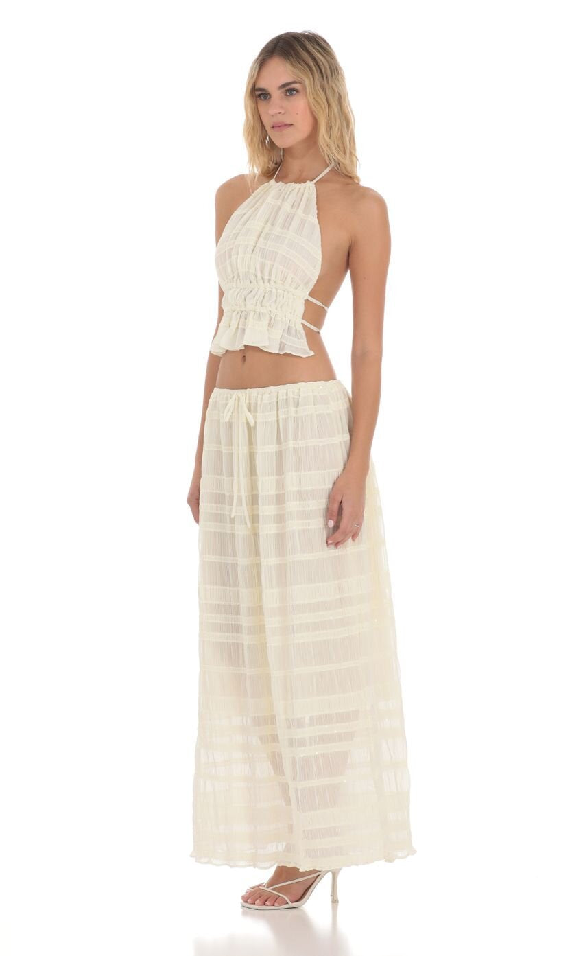 Luftigt och Chic Crop-Top för Kvinnor med Plisserade Detaljer
