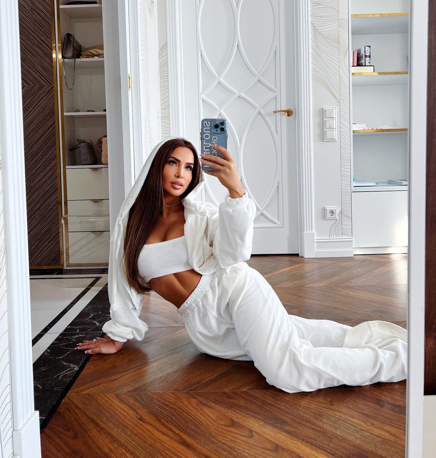 Elegant Fleece-Loungewear-Set til Kvinder