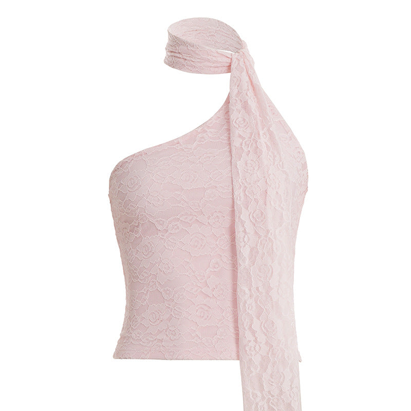 Asymmetrisk Top med Stilrent Halsband