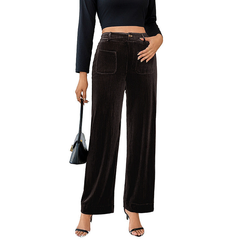 Elegant Cropped Långärmad Topp med Rund Hals och Blomprint