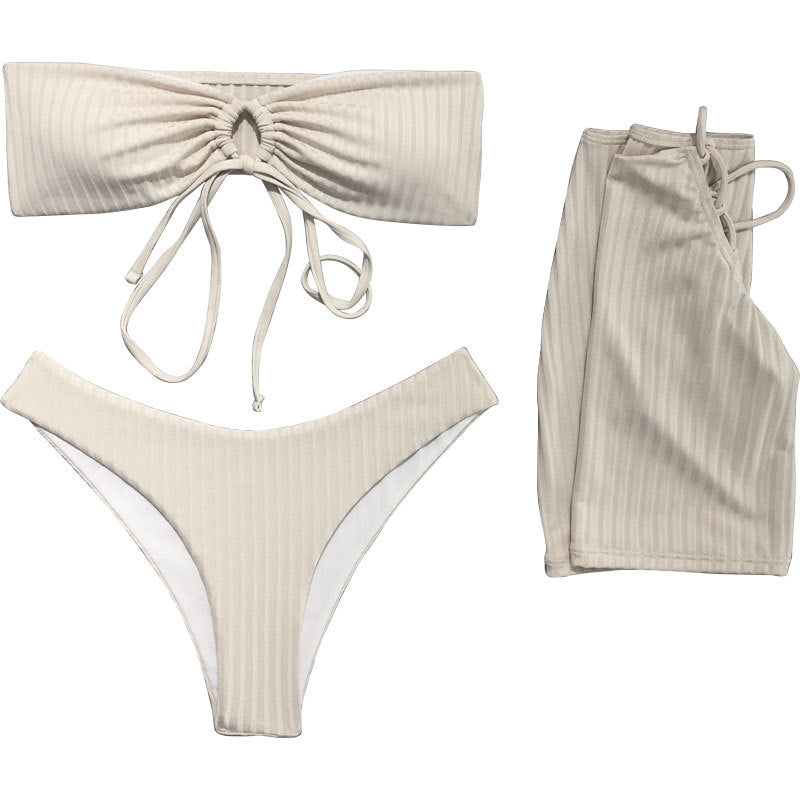 Snyggt Bandeau Bikini Set för Modemedvetna Kvinna