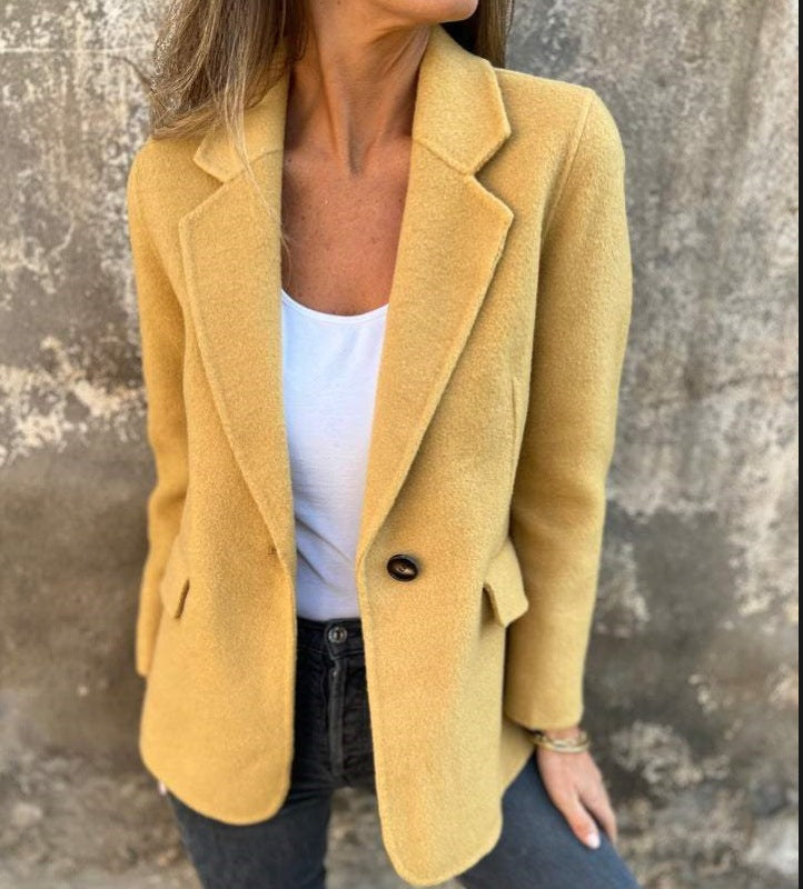 Chic kavaj för dam i lyxig fleece