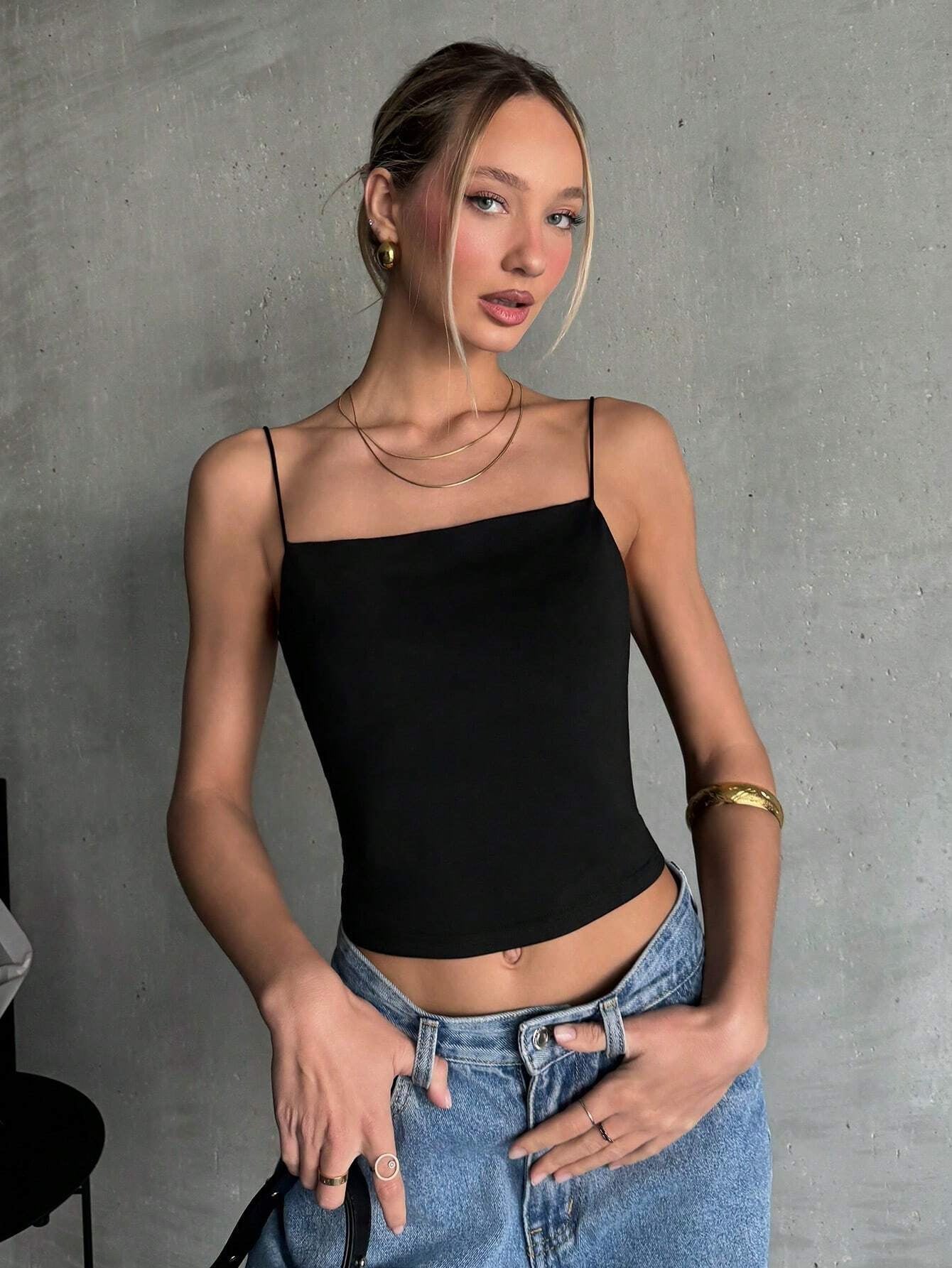Snyggt ärmlöst Crop-Top för Stilmedvetna