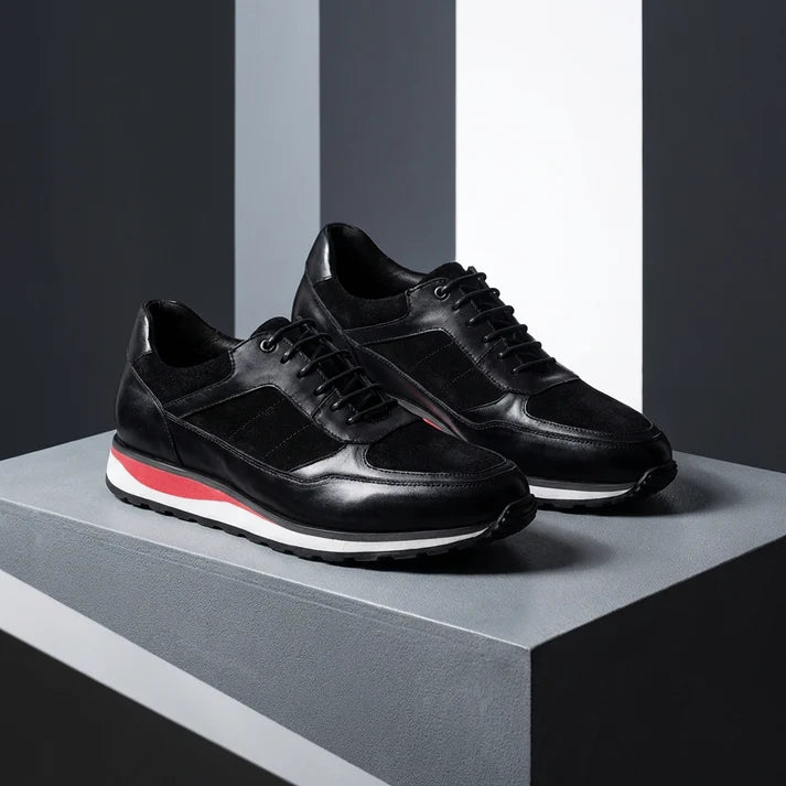 NexStride | Exklusiva Läder Sneakers för Stilmedvetna Män