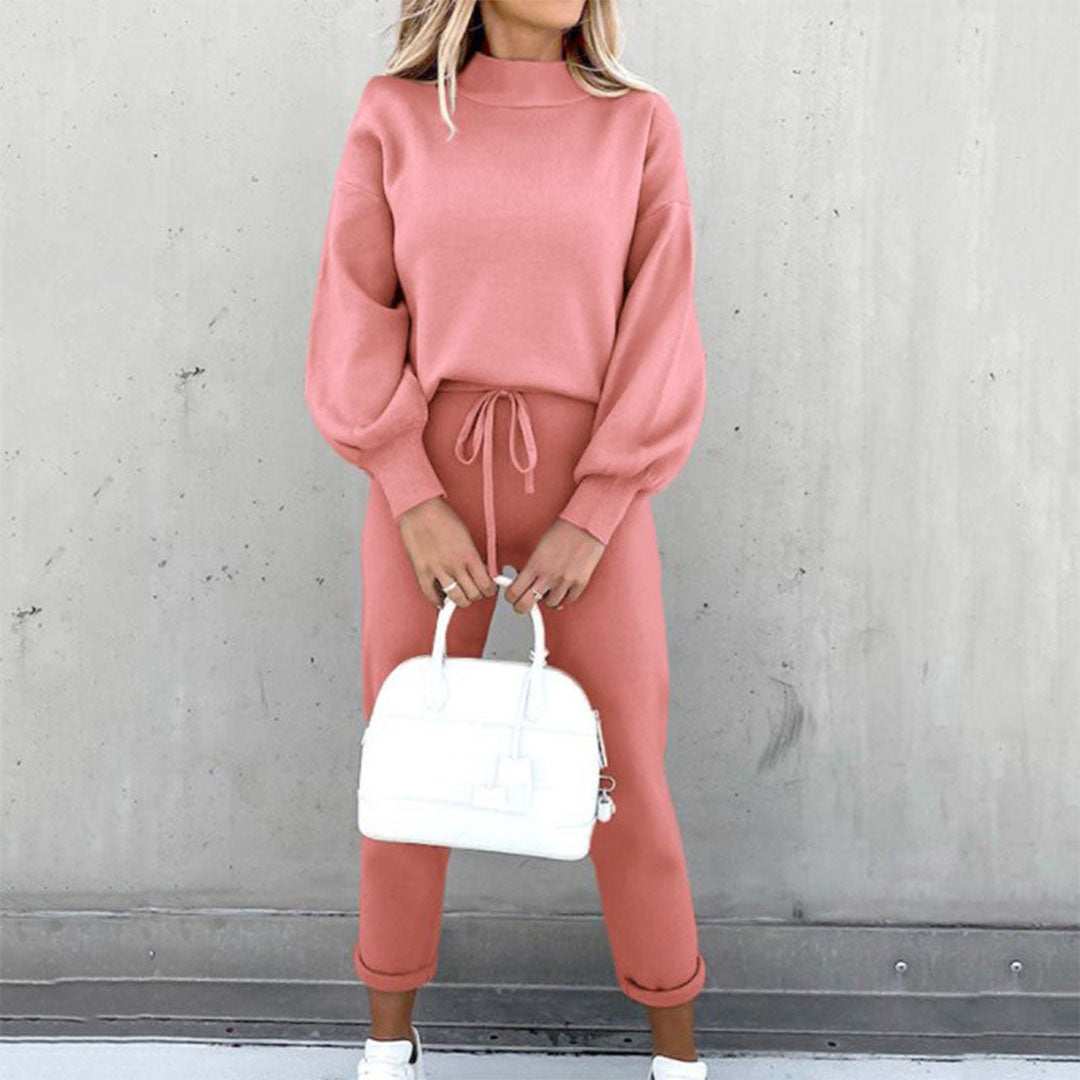 Elegant loungesset med sweatshirt och byxor – Din stilsäkra väg till avkoppling