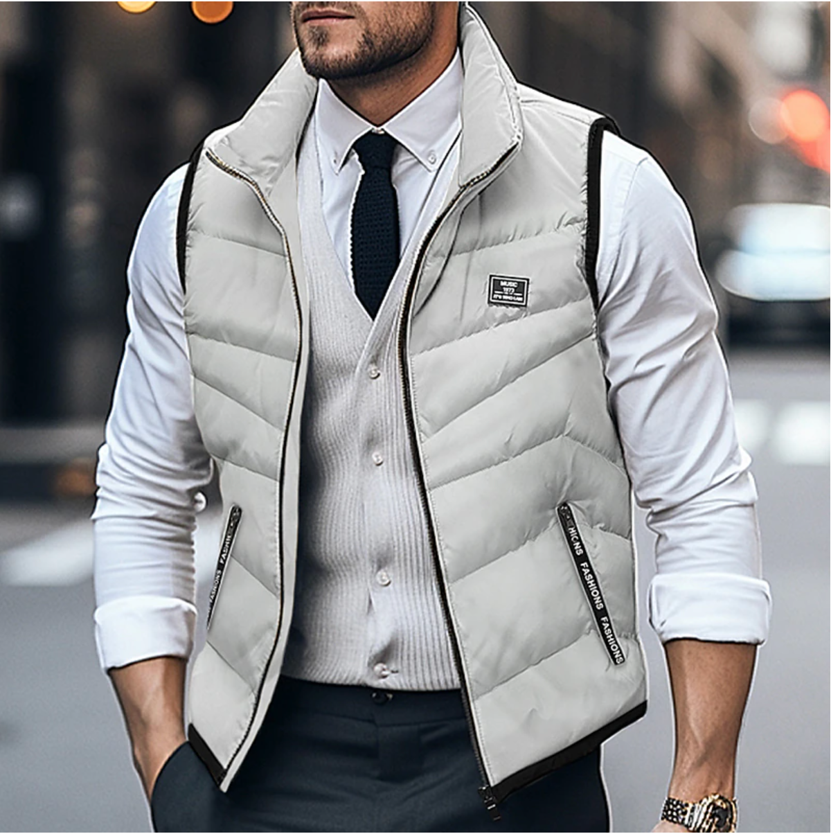 Banks | Gilet quilted with light padding for men