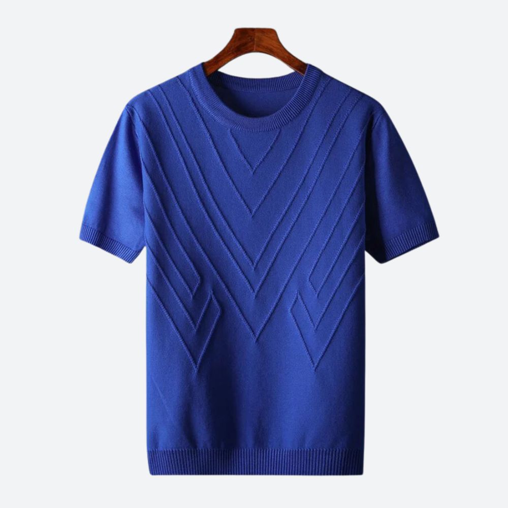 Texturerad T-Shirt för Män | Stilrent och Bekvämt