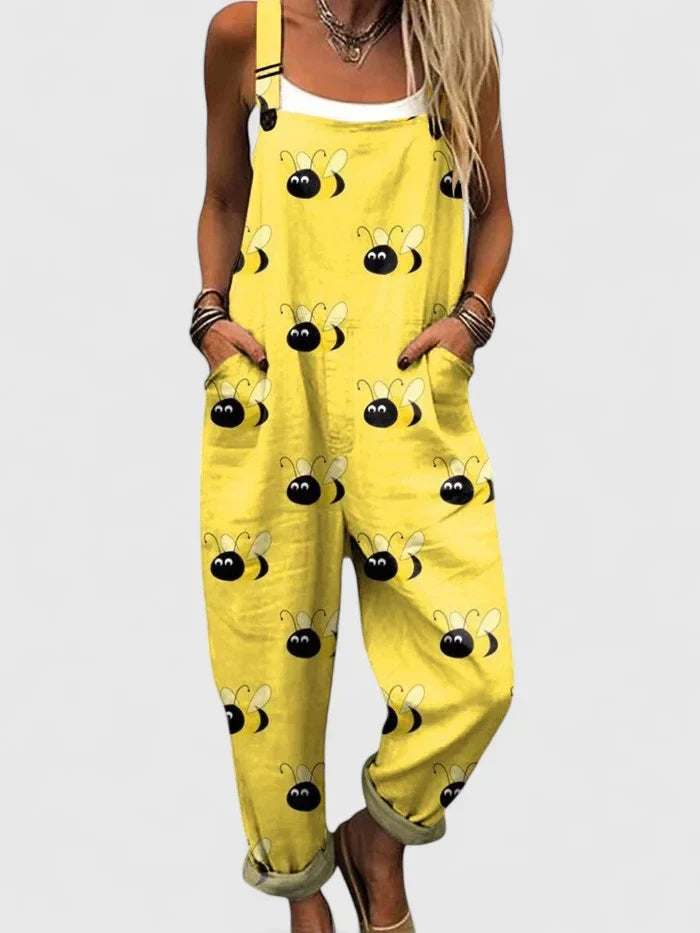 Bina | Trendig Jumpsuit med Lekfullt Mönster