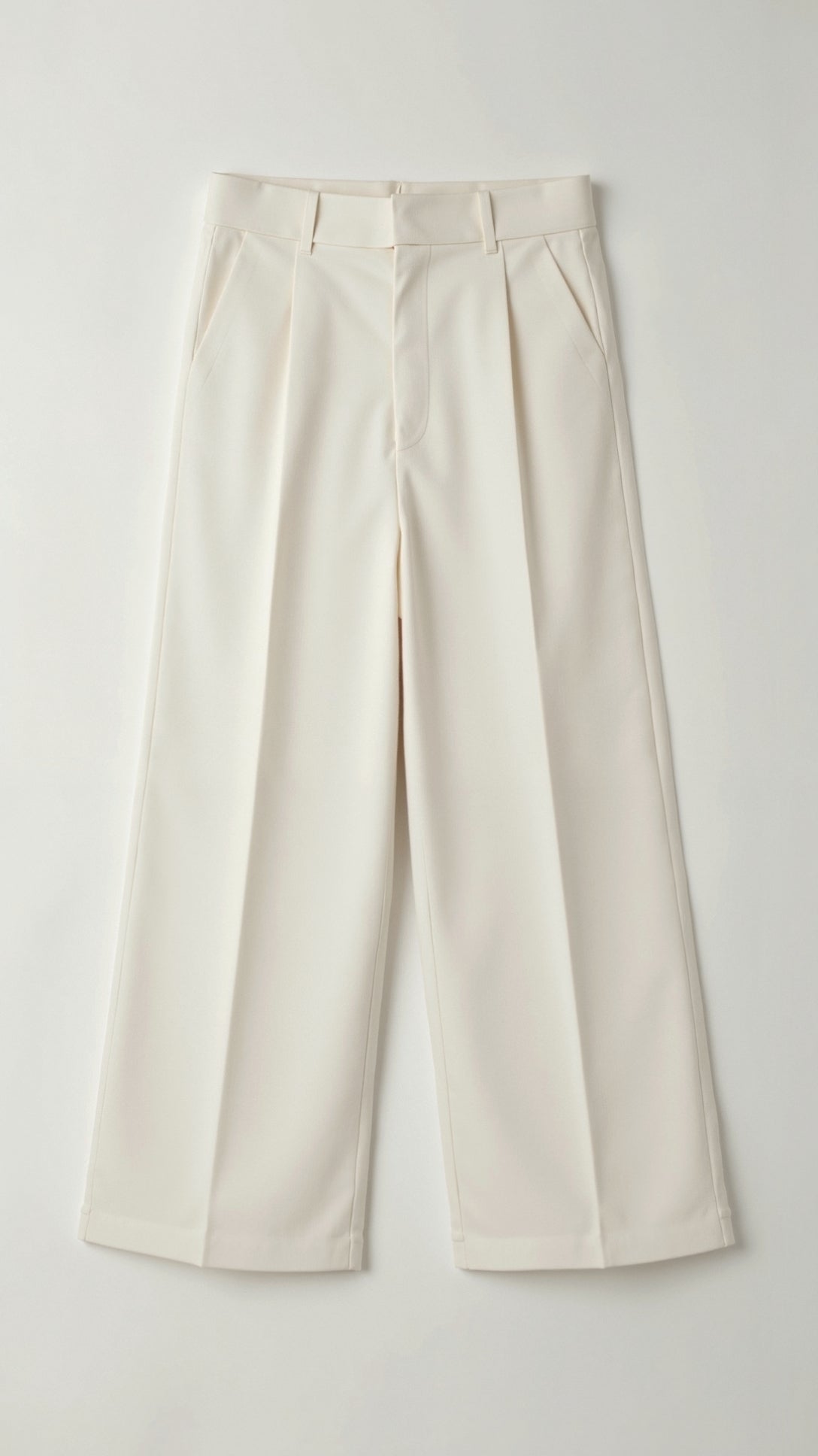 Evelina | Elegant Vida Högmidjade Byxor med Vida Ben