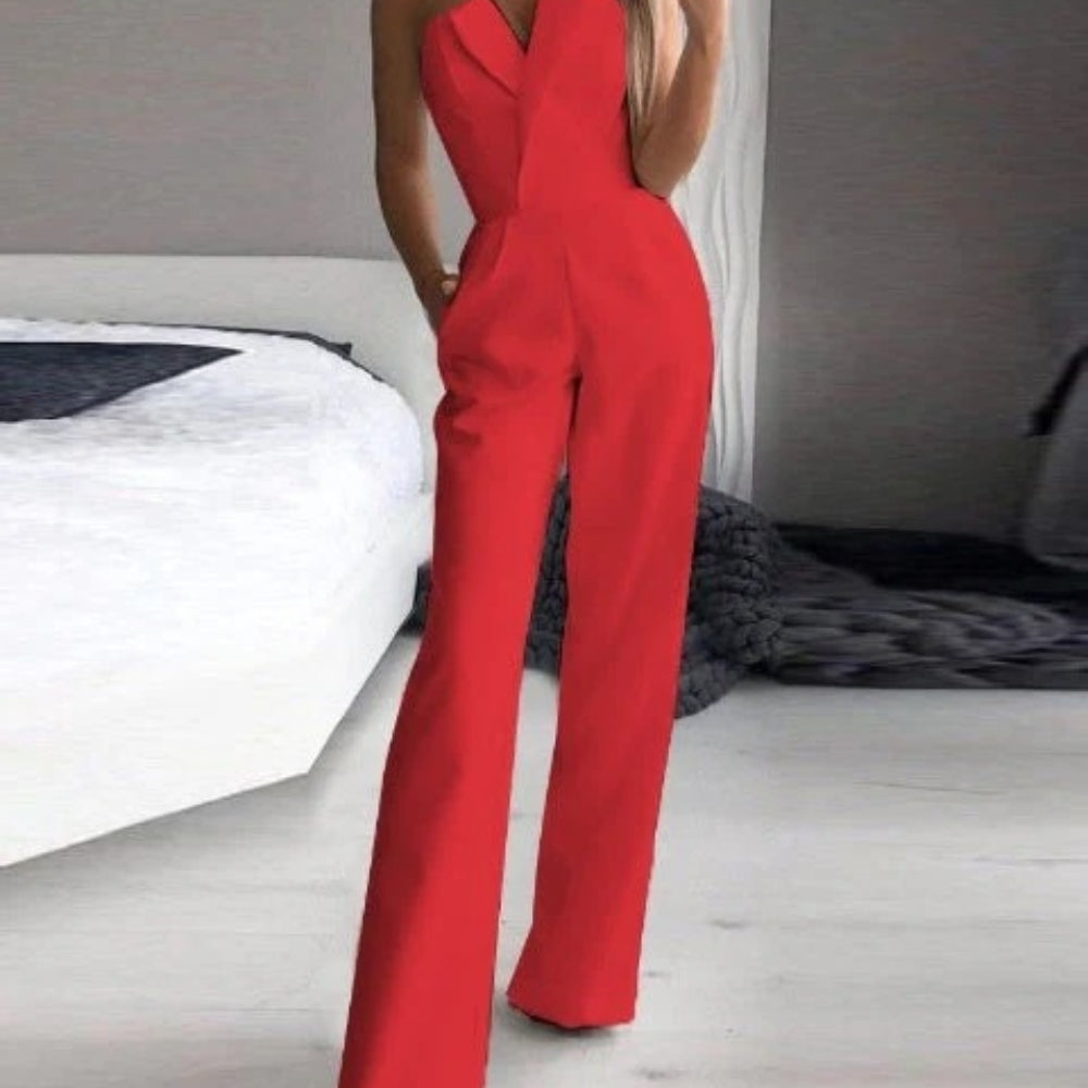 Ærmeløs jumpsuit – Elegant, figursyet design til dag og nat