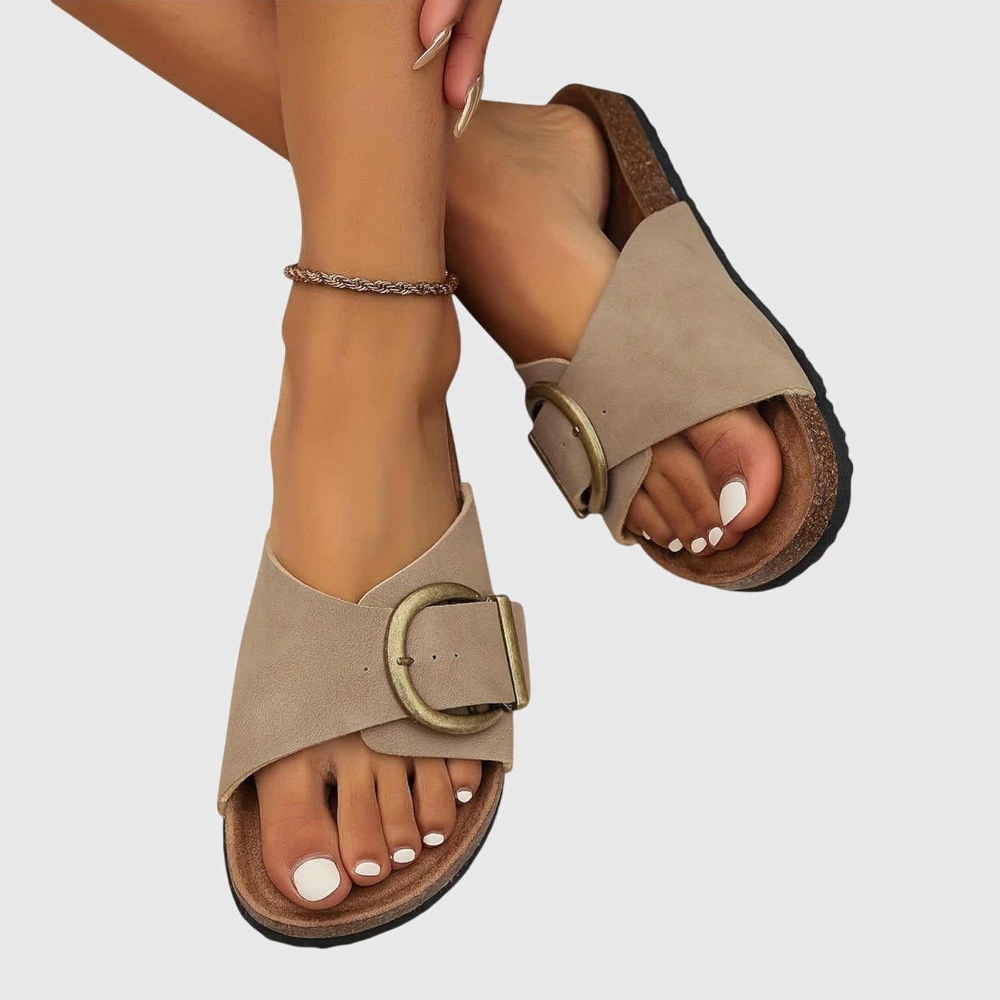 Sofia | Eleganta Slip-On Sandaler för Kvinnor