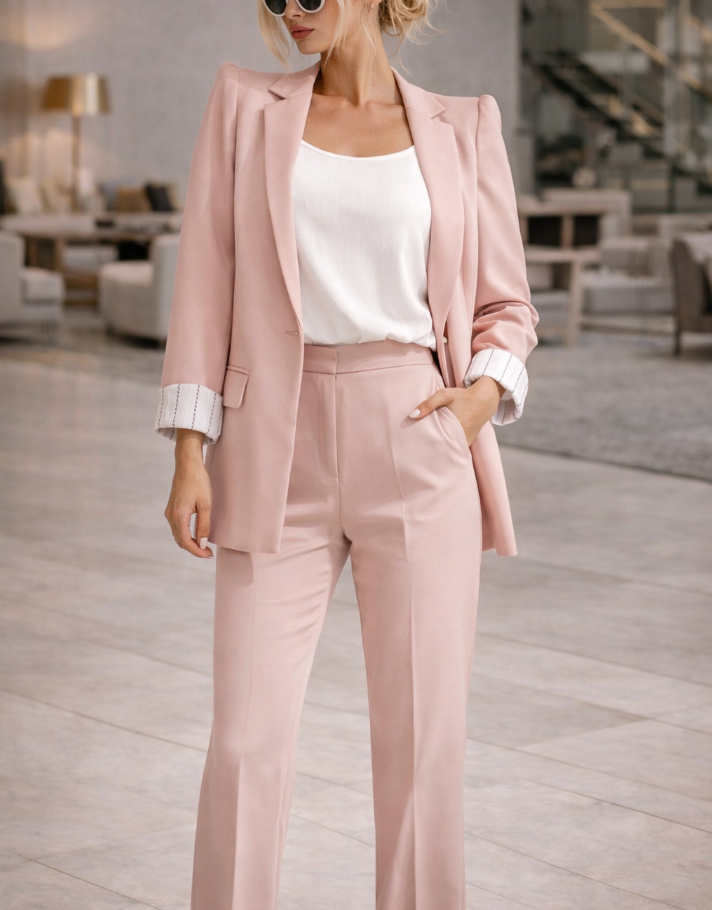 Kvinnors Elegant Kostymset - Stiligt Set för Formella Tillfällen