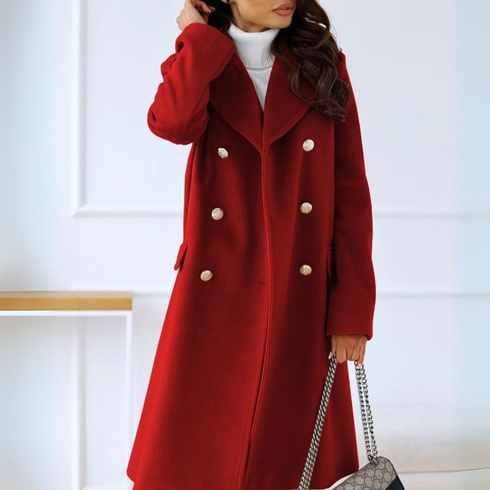 Dame-vinterjakke - To-knaps design med behagelig pasform