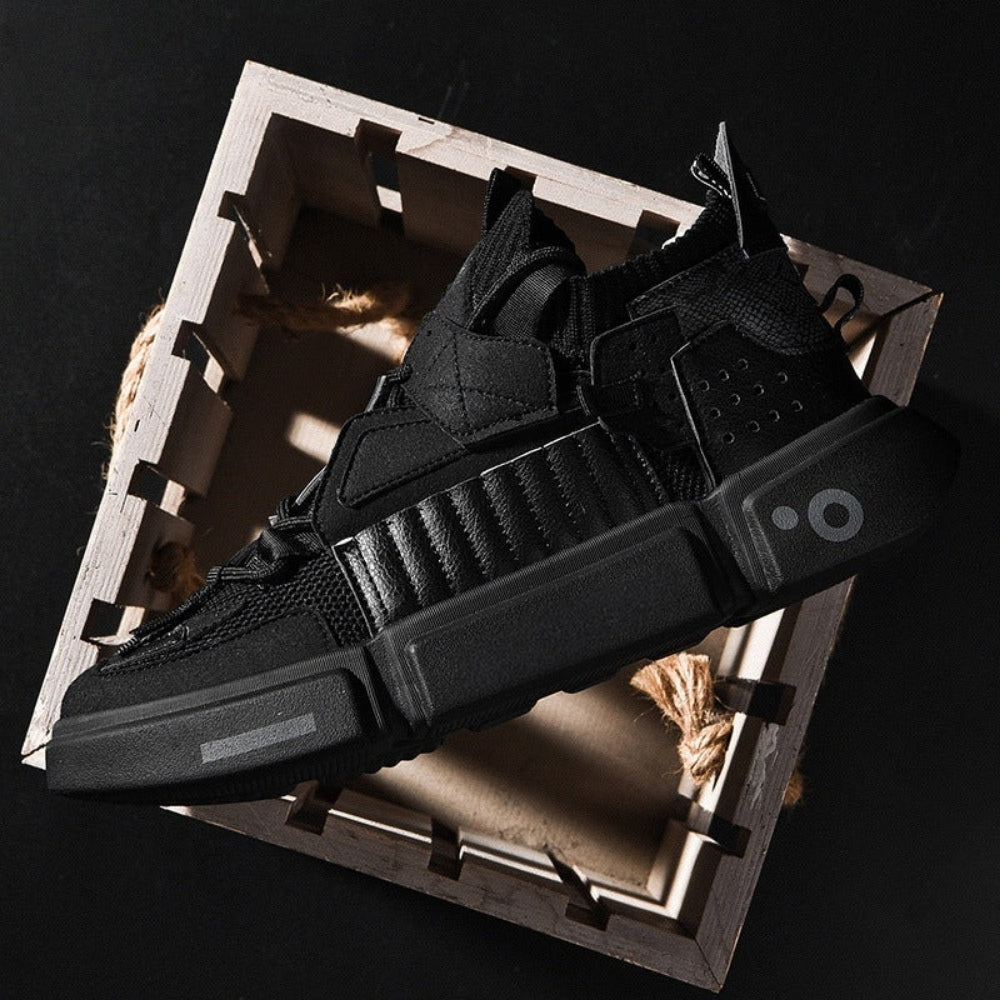 Damesko – Moderne snørresneakers med struktureret design