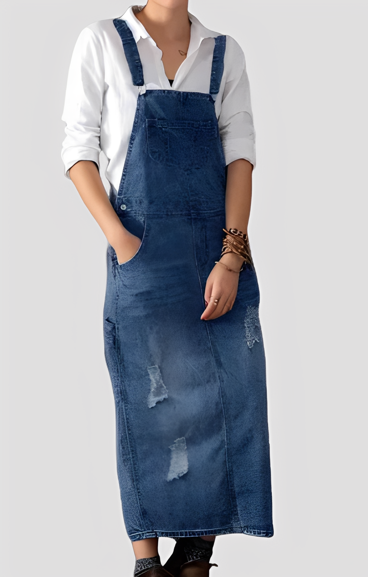 Mira - Trendigt Denim-Overall för Kvinnor