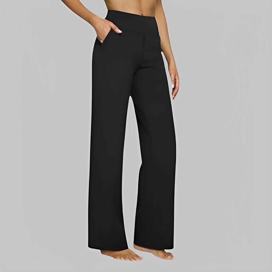 Lina - Eleganta Höga Byxor med Stretch